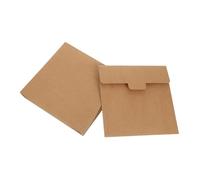 GALPADA 20 Pochettes Carrées Robustes et Polyvalentes, pour Invitations en Papier Kraft Épaissi, 20 Pcs Rangement de Cartes ou Bijoux Lors de Voyages