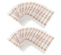 GALPADA 200 Pièces Bandes de Contour des Narines en Tissu Élastique Beige, Solution Non Chirurgicale et Douce Peau, Correcteur de Nez Ajustable Usage Quotidien Maquillage
