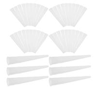 GALPADA 200 Pièces Embouts de Calfeutrage Précis Plastique Résistants Aux Intempéries Applicateurs de Mastic Réutilisables pour Vitres Portes et Carreaux Diamètre Intérieur Accessoires