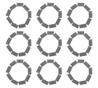 GALPADA 200 pièces Miniature Simulation Bricks DIY Model Building Toy Construction Tools for Landscaping and Creative Play