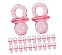 GALPADA 200 pièces Tétines Acryliques Miniatures Roses Transparentes pour Shower Décoration et Jeux Accessoires Pratiques et Sécurisés pour Fêtes de Baptême et Révélations