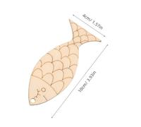 GALPADA 200 Pièces Wooden Fish Wall Hanging Decor Coastal Beach Themed Rustic Nautical Sculpture Mediterranean Style For Diy Painting And Home Restaurant Craft