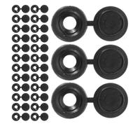 GALPADA 200pcs Capuchons pour Vis en Plastique Noir Couvercles à Vis Décoratifs Charnière pour Protection et Amélioration de L'apparence des Meubles