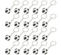 GALPADA 20pcs Porte-clés Football en Fer Mini Pendentif pour Paquet à Main Noir et Blanc Coupe du Monde, Présent Créatif pour Anniversaire et Remise de Diplôme