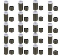 GALPADA 20pièces Boîte Emballage Cylindrique Papier pour Flacons Huiles Essentielles Porte-Bouteilles de Thé Coffret Cadeau Noir et Doré