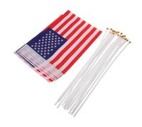 GALPADA 20pièces Drapeaux Américains Mini Sur Bâtonnet Pour Juillet Et Décorations De Memorial Day