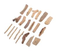 GALPADA 20pièces Lot de Blocs De Bois Flotté Et Bois Décomposition pour Créations Artisanales Décorations Aquarium Polissage Manuel Adapté Aux Amateurs De Loisirs Créatifs