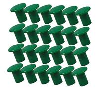 GALPADA 24 Pièces Lot Capuchons de Protection Ronds Plastique pour Jardin et Ferme Couvre Piquets Ventilés Humidité pour Support de Plantes et Clôtures