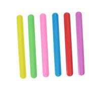 GALPADA 24pièces Bracelets Claque Silicone Colorés Accessoires Festival Garçons Filles Élastiques Résistants Multicolores Pour Fête Et Cadeaux