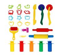 GALPADA 25 pièces Kit Outils de Pâte à Modeler pour Garçon Fille avec Moules DIY et Extrudeuse Accessoires Créatifs pour Jeux Manuels et Développement des Compétences