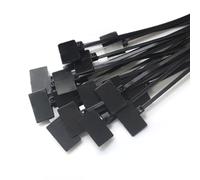 GALPADA 250 Pièces Serrage-câble en Nylon Auto-bloquant avec Étiquette pour Câbles Électriques et Réseau, Dents de Verrouillage, pour Usage Intérieur et Loisirs Couleur Couleur Aléatoire