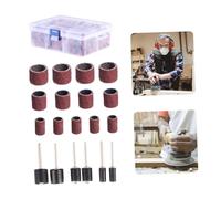GALPADA 252 pièces Bandes de Ponçage Mandrin Tambour pour Outils Rotatifs Kit Abrasif pour Métal Plastique et Sculpture