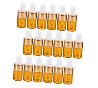 GALPADA 25pièces Bouteille Huile Essentielle Verre Flacon Compte-gouttes De Voyage Lot De Mini Flacons Pour Huiles Essentielles Et Lotions