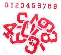 GALPADA 2ensembles Autocollants Numéros Autoadhésifs Pour Maillots De Football Rouge Patchs Numérotés Diy Réparation Et Décoration Vêtement Sport