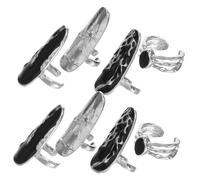 GALPADA 2ensembles Bagues à Ongles Rétro Style Punk De Design Ajustables Selon La Tenue Accessoires De Nail Art
