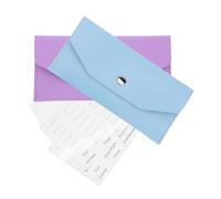 GALPADA 2ensembles Pochette Budgétaire Réutilisable Porte-Monnaie Zippé pour Femmes Classeur Épargne Enveloppe Budgétaire pour Gestion des Finances Personnelles