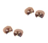 GALPADA 2paires Accessoires De Oreilles De Ours Pince à Cheveux Adorable Pour Femmes Pour Lolita Cosplay Et Fêtes Avec Décoratif Lot