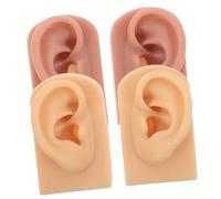 GALPADA 2paires Modèles Oreilles Silicone Réalistes Et Flexibles Représentant Anatomie De Oreille Humaine Pour Pratique Du Piercing La Formation Et Enseignement Ainsi Que Pour Création De