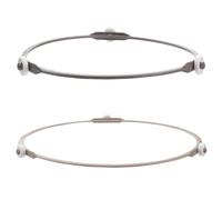 GALPADA 2pcs Anneaux de Plateau Tournant en Plastique pour Micro-ondes, Support Robuste et Résistant aux Flammes, Vie Quotidienne la Maison