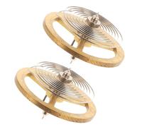 GALPADA 2pcs Pièces de Rechange pour Horloge Ancienne Roue de Balancier en Métal Doré, Compatibilité et Fabrication de Précision pour Réparation