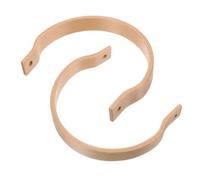 GALPADA 2pcs Poignée de Théière en Bois avec Manchon en Cuivre, Remplacement Robuste, Améliore le Confort de Prise, Anti-brûlure, pour Maison et Pique-niques en Extérieur