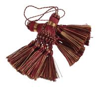 GALPADA 2pcs Pompons Décoratifs en Polyester Rouges Suspendre de Rideau Effet Décoratif et Exercice Manuel, Accessoires Élégants pour Abat-Jour et Bricolage