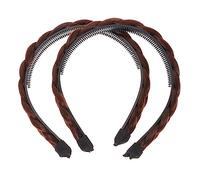 GALPADA 2pièces Bandeau Tressé Pour Cheveux Bandeau Tressé Cheveux Synthétiques Lot De Bandeaux Tissés Larges