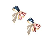 GALPADA 2pièces Broche Américain Drapeau Épinglette Pour Et Femmes Accessoire Indépendance Bijoux Élégants Pour Célébrations Et Mémoriaux