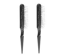 GALPADA 2Pièces Brosse à Cheveux avec à Queue de Rat et Peigne à Brosse de Dérivation pour Coiffure et Volume pour Backcombing Lissage Cheveux Fins