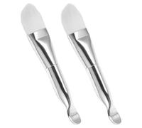 GALPADA 2pièces Brosse Applicateur de Masque Visage Argile Pinceau Double Embout Outil Soin Peau Characters