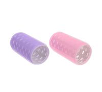 GALPADA 2pièces Cheveux Jumbo Plastique Outils De Coiffure Autoadhésifs Sans Chaleur Pour Volume Naturel Cheveux Courts Et Longs Rose