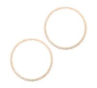 GALPADA 2pièces Couronne De Perles Bois Cadre Pour Attrape-rêves Décoration Rustique Support De Couronne Bois Pour Chambre Et Suspension Murale