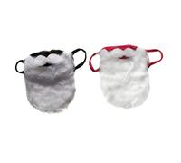 GALPADA 2pièces Fausse Barbe De Santa Claus Accessoires De Costume Pour Cosplay Avec Masque à Longue Barbe