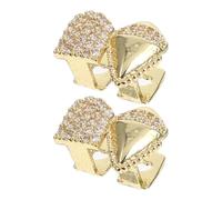 GALPADA 2pièces Grills Dentaires pour Halloween Petites Canines de Vampire Accessoires de Déguisement Bijoux Hip-hop pour Costume de Rappeur Dents Pointues de Vampire pour Cosplay