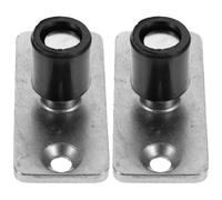 GALPADA 2pièces Guide de Porte Coulissante Sol Acier Inoxydable avec Double Galet pour Stabilité et Équilibre Positionneur Inférieur pour Portes Coulissantes Grange ou Murales Montage Sol