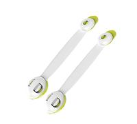 GALPADA 2pièces Lot De Verrous De Sécurité Garçon Fille à Double Bouton Auto-adhésifs Pour Portes De Réfrigérateur Placards Et Tiroirs Protection Anti-pincement Vert Sangle Ajustable