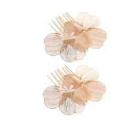 GALPADA 2pièces Peigne à Cheveux Fleur Pour Mariée Épingles à Cheveux Élégantes Accessoires De Coiffure Vintage Pour Femmes Pour Fête Bal De Promo