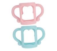 GALPADA 2Pièces Poignées de Biberon Silicone pour Lot de Antidérapantes et Ergonomiques pour Apprentissage de Alimentation