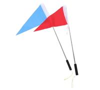GALPADA 2set Ensemble de Drapeaux de Guide Touristique pour Excursions Scolaires avec Mât Télescopique en Acier Inoxydable Léger et Polyester, Portable et Rétractable pour Activités