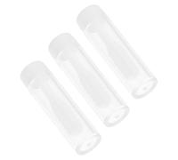 GALPADA 3 Bâtonnets en Silicone Blanc Réutilisables et Légers Tube de Rangement Transparent pour pour Accessoires de Voyage