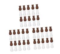 GALPADA 3 Ensembles Boutons pour Rideaux Accessoires De Tirage pour Stores Et Rideaux Marron Blanc 24 Pièces * 3
