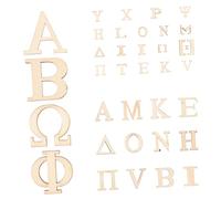 GALPADA 3 Ensembles Découpages De Lettres Grecques Ensemble De Naturel Pour Bricolage Et Décoration Diy Matériaux Créatifs Pour Adultes 72 Pièces * 3