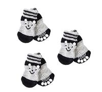 GALPADA 3 Paires Chaussettes Antidérapantes pour Chiens de Chaussettes Coton pour Petits Chiens avec Protection des Convient pour Intérieur et Usage Design Adorable Confort Optimal