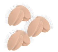 GALPADA 3 Paires de Paupières Surface Lisse Amovibles en Silicone Réalistes Design Fidèle, pour S'entraîner la Pose D'extensions de Cils pour Tête de Mannequin