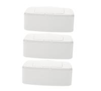 GALPADA 3 pièces Boîte à Lingettes Portable Rangement Compact pour Lingettes Humides Distributeur Recharges Facile pour Maison et Voyage Petit Boîte de Rangement Pratique et Léger Blanc