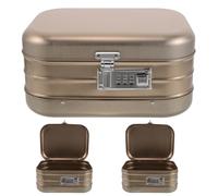GALPADA 3 Pièces Boîtes Métalliques Rétro avec Serrure à Code Chiffres Coffrets Verrouillables pour Bijoux Souvenirs et Bureau Organisateur Sécurisé et Portable
