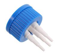 GALPADA 3 Pièces Bouchon de Transfert pour Réacteur 3 Voies en Pp Bleu, Installation Rapide et Démontage Facile, pour Opérations de Laboratoire et Alimentation Batch
