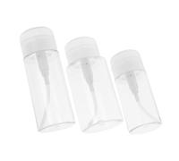 GALPADA 3 Pièces Bouteille Distributeur de Liquide Push Down de Flacons Vides pour Démaquillant et Soins Peau Conception Étanche et Portable