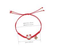 GALPADA 3 Pièces Bracelet de chat bracelet charme maneki neko charmes pour femmes Ligne de cire