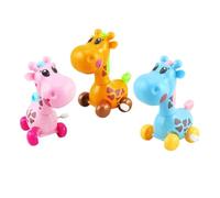 GALPADA 3 pièces Jouets Girafe à Remonter Mécaniques Lot de Animaux Colorés Jouets à Remonter pour Garçon Fille Cadeau Fête Garçon Fille Améliore Coordination et Couleur Couleur Aléatoire